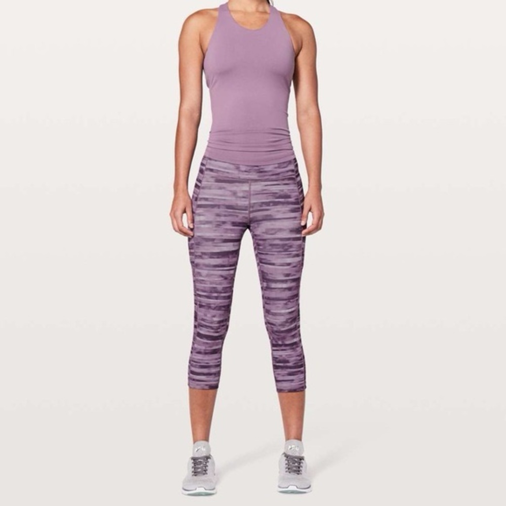 Lululemon Speed Up 21” Crop Shadowed Smoked Mulberry